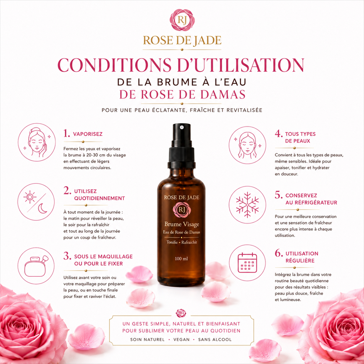 Brume à l'Eau de Rose de Damas