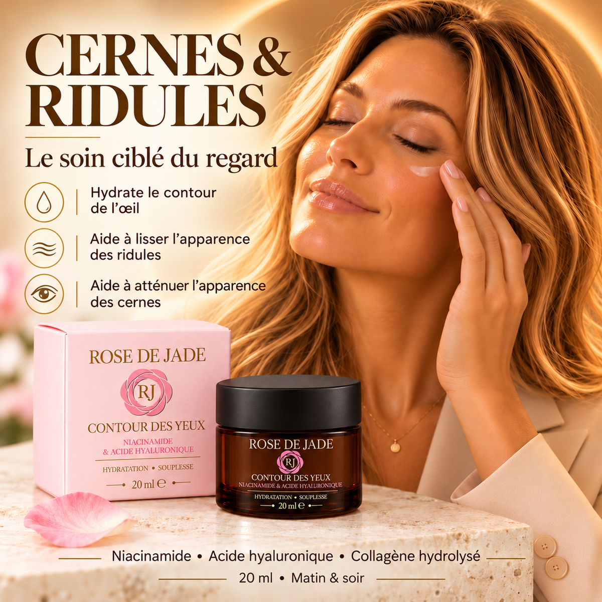 Contour des yeux Rose de Jade