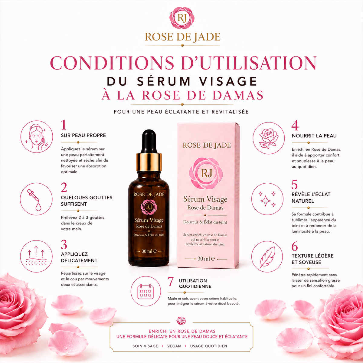 Sèrum Précieux à la Rose de Damas