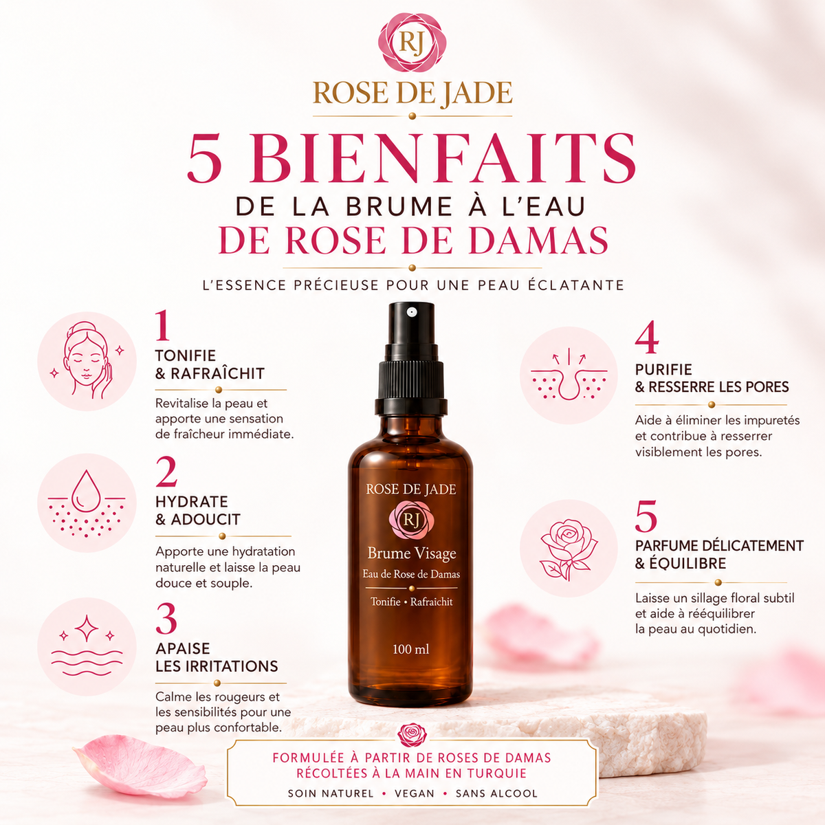Brume à l'Eau de Rose de Damas