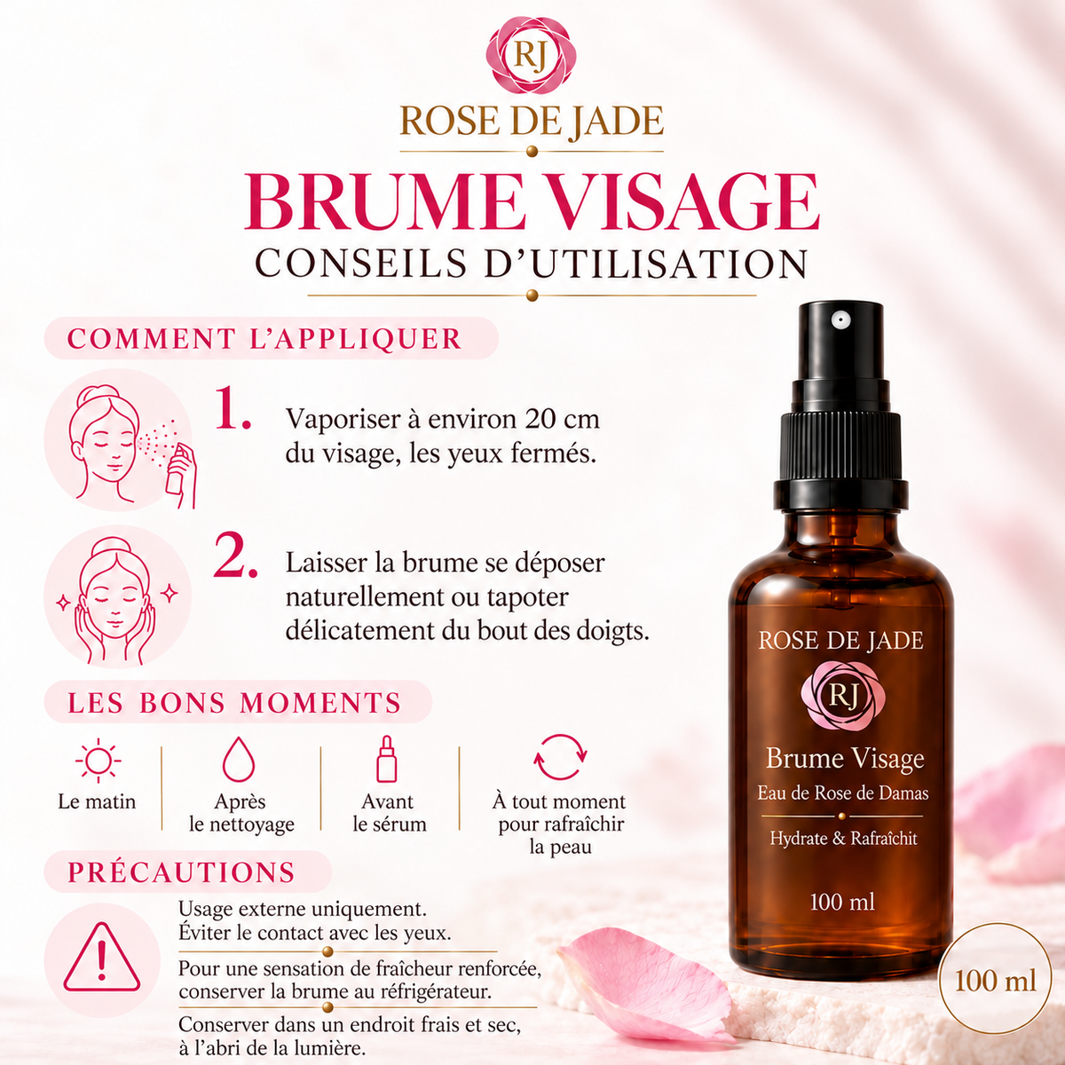 Brume à l'Eau de Rose de Damas